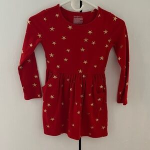 Cat & Jack Red Dress with Star Pattern